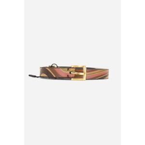 Paul Smith Brown And Colourful Double Wrap Belt Leather